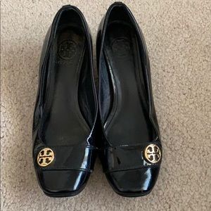 Tory Burch black heels size 7.5 leather